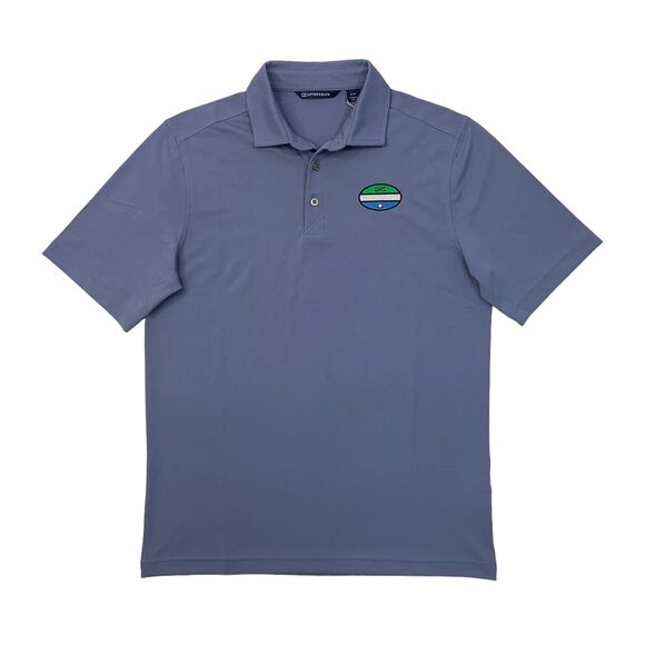 Cutter & Buck Polo Shirt Mens S Small Hyacinth Eco Golf Short Sleeve Stretch - Picture 1 of 11